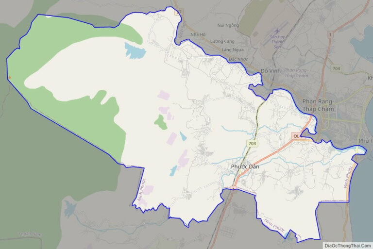 Bản đồ giao thông huyện Ninh Phước
