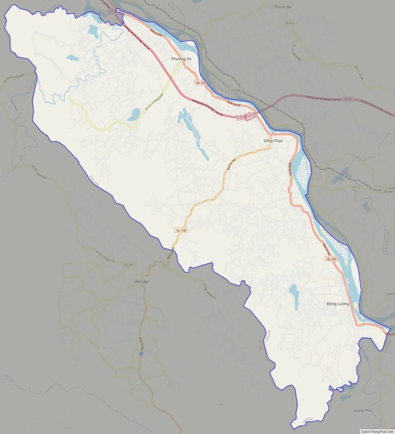 Bản đồ giao thông huyện Cẩm Khê