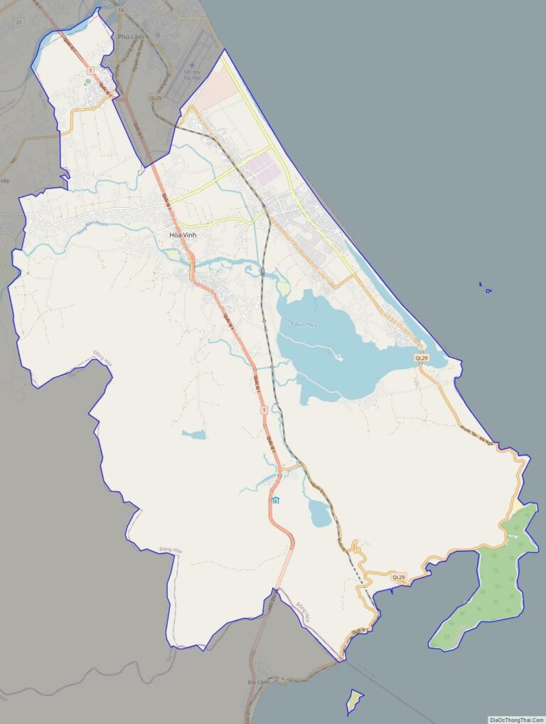 Bản đồ giao thông huyện Đông Hòa