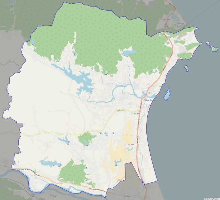 Bản đồ giao thông huyện Quảng Trạch