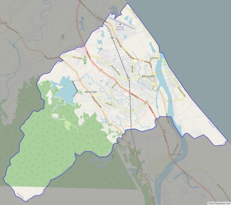 Bản đồ giao thông thành phố Đồng Hới