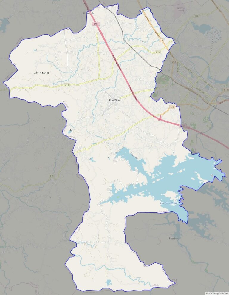 Bản đồ giao thông huyện Phú Ninh