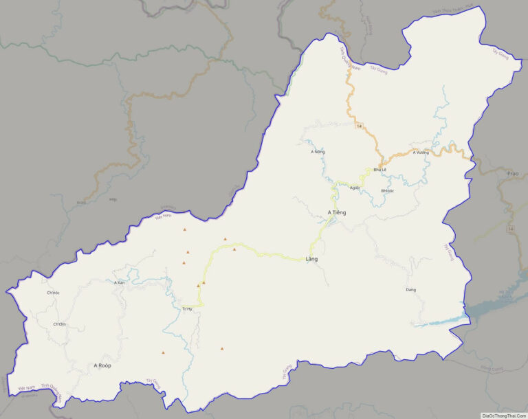 Bản đồ giao thông huyện Tây Giang