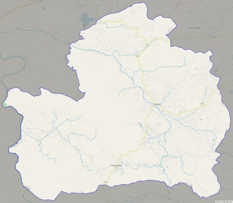 Bản đồ giao thông huyện Tiên Phước