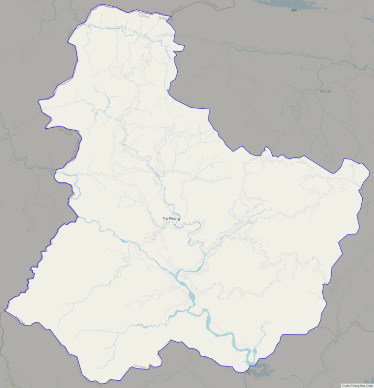 Bản đồ giao thông huyện Tây Trà
