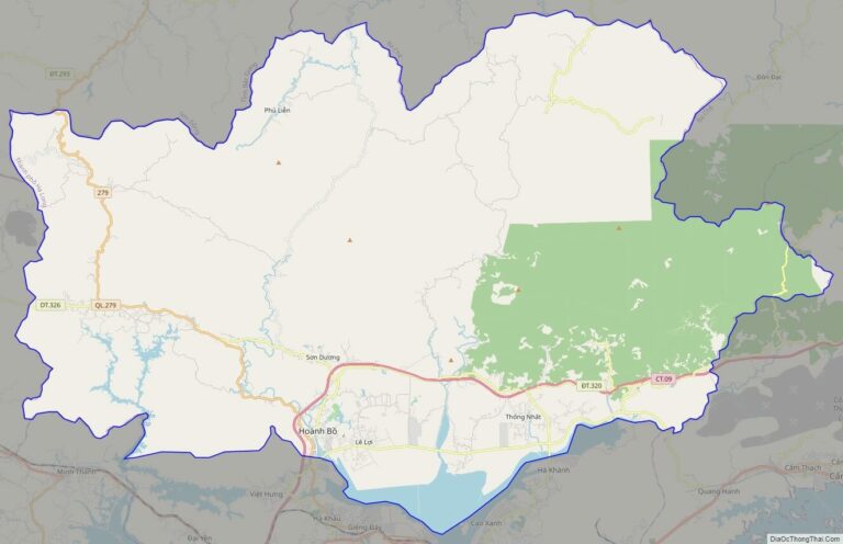 Bản đồ giao thông huyện Hoành Bồ