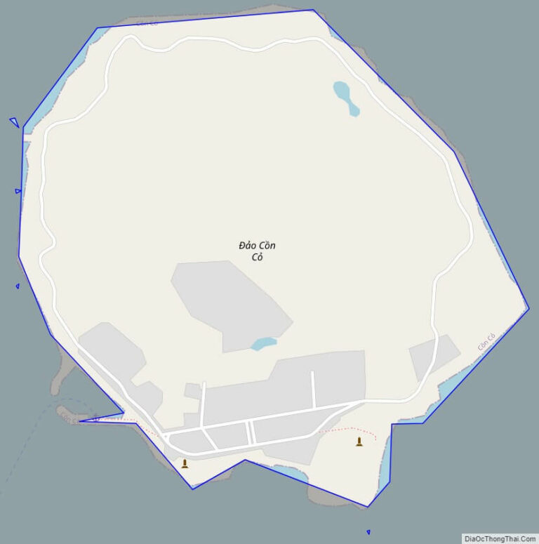 Bản đồ giao thông đảo Cồn Cỏ