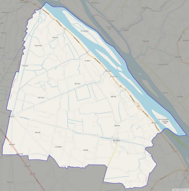 Bản đồ giao thông huyện Kế Sách