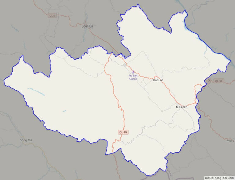 Bản đồ giao thông huyện Mai Sơn