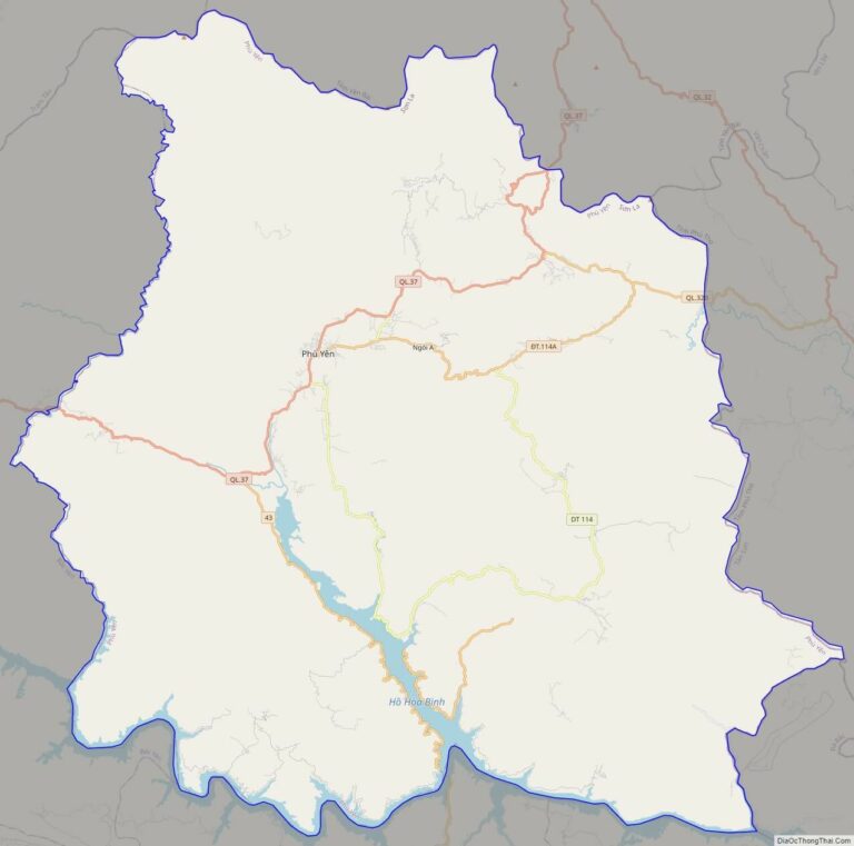 Bản đồ giao thông huyện Phù Yên