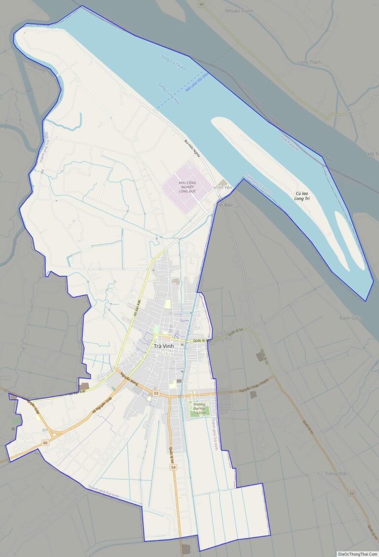 Tra Vinh street map