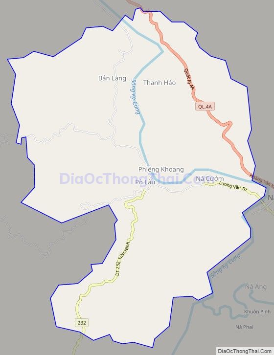 Bản đồ giao thông xã Tân Lang (cũ), huyện Văn Lãng