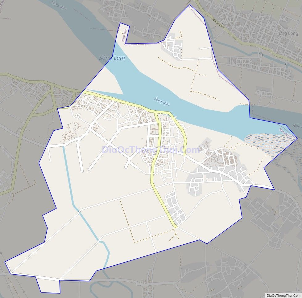 Bản đồ giao thông xã Nam Trung (cũ), huyện Nam Đàn