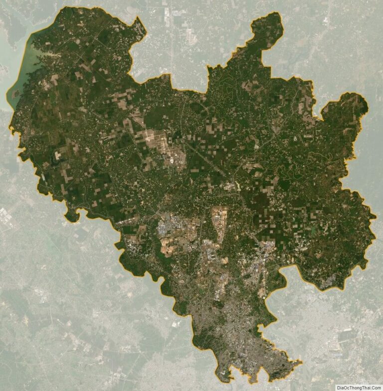 Binh Duong province satellite map
