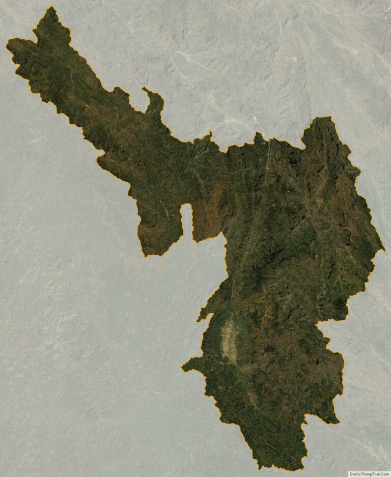 Dien Bien province satellite map