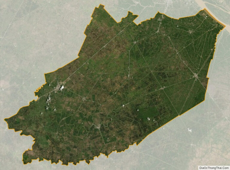 Hau Giang province satellite map