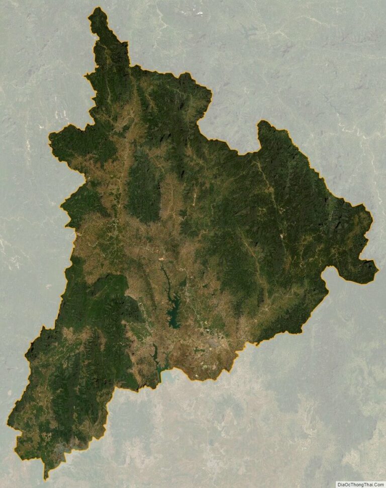 Kon Tum province satellite map