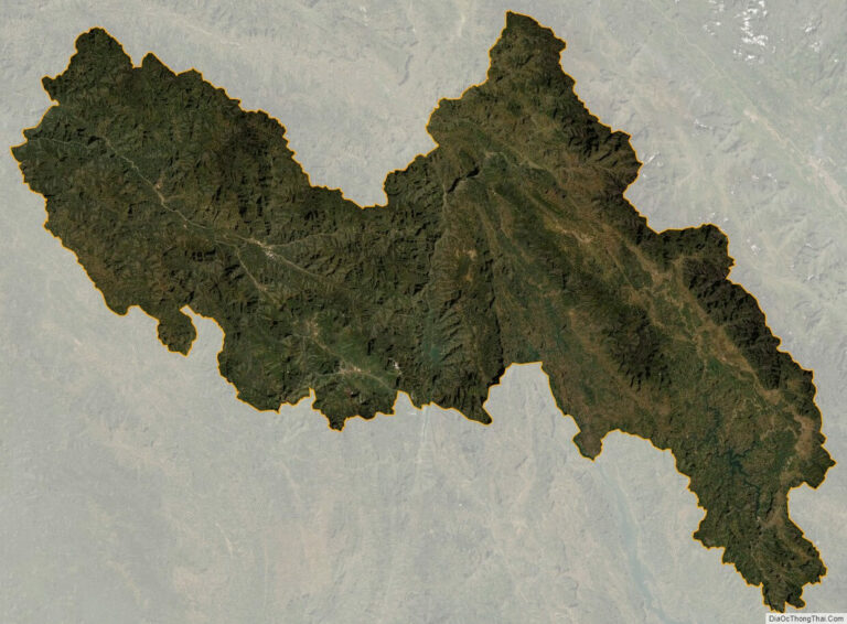 Lai Chau province satellite map
