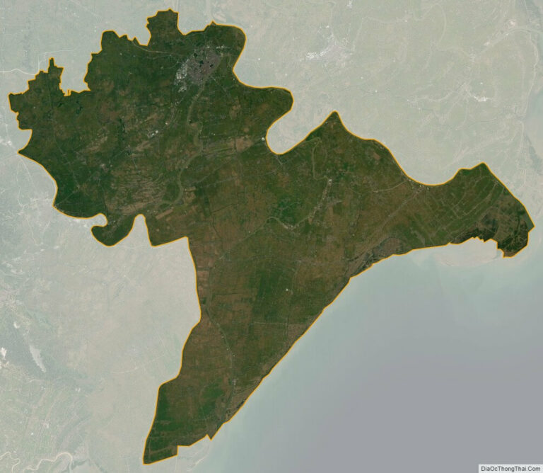 Nam Dinh province satellite map