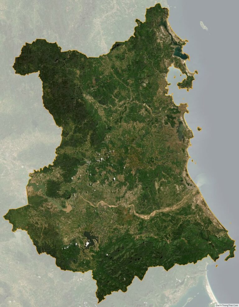 Phu Yen province satellite map