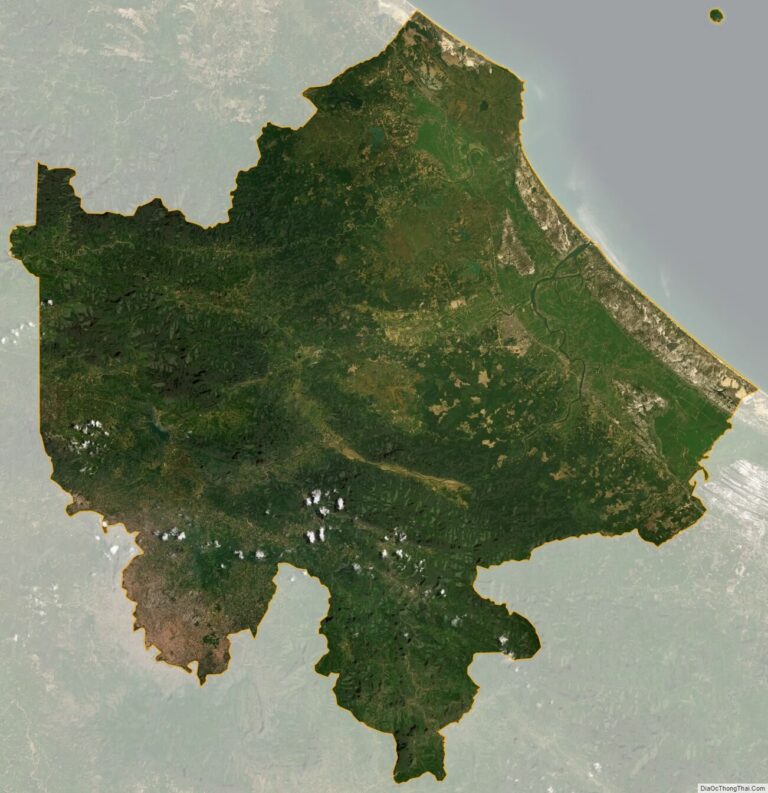 Quang Tri province satellite map