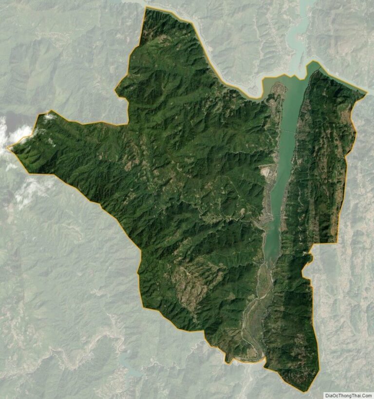 Muong Lay satellite map