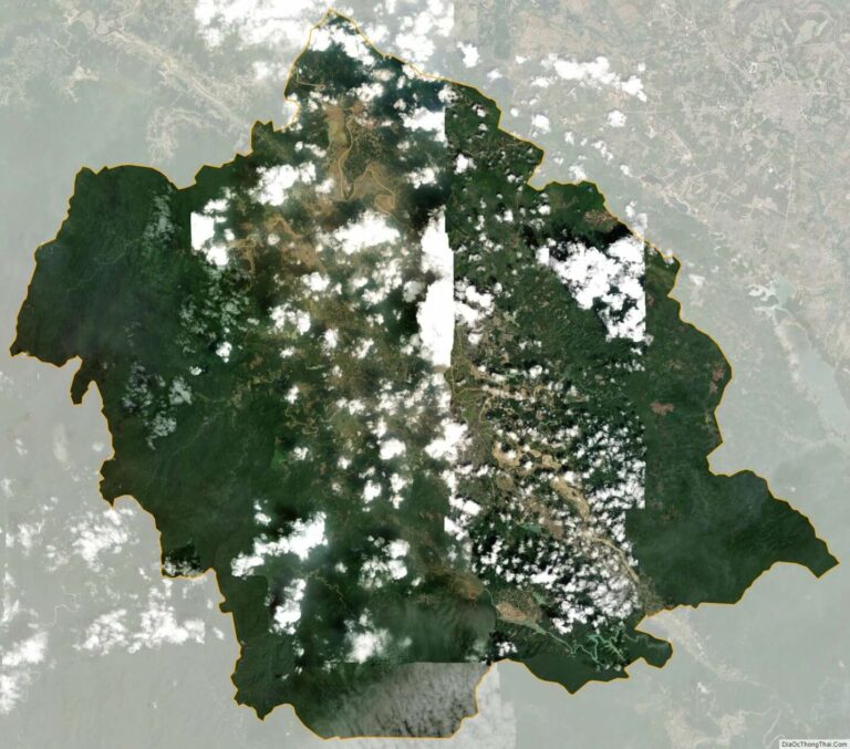 Huong Khe satellite map