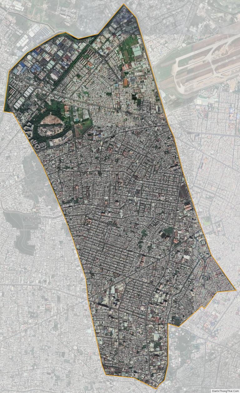 Bản đồ vệ tinh quận Tân Phú