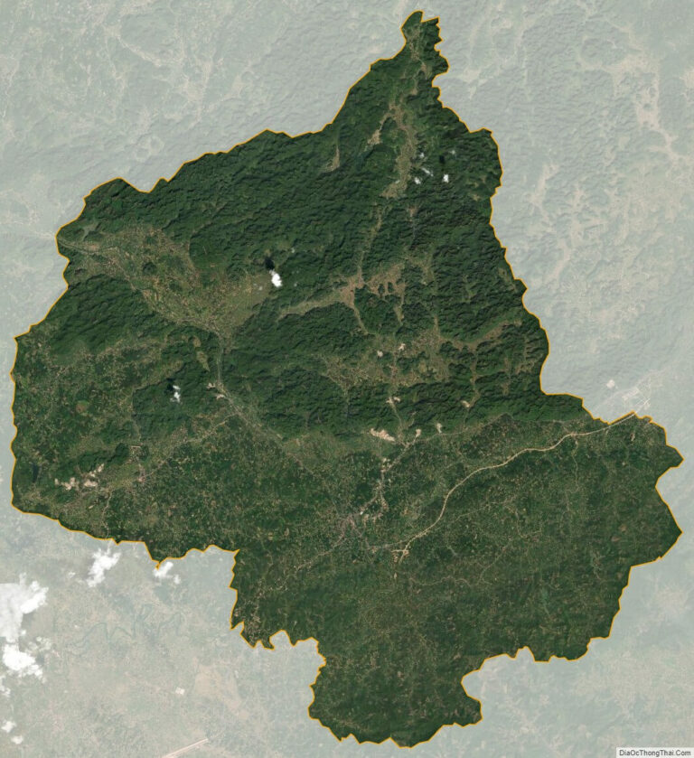 Huu Lung satellite map
