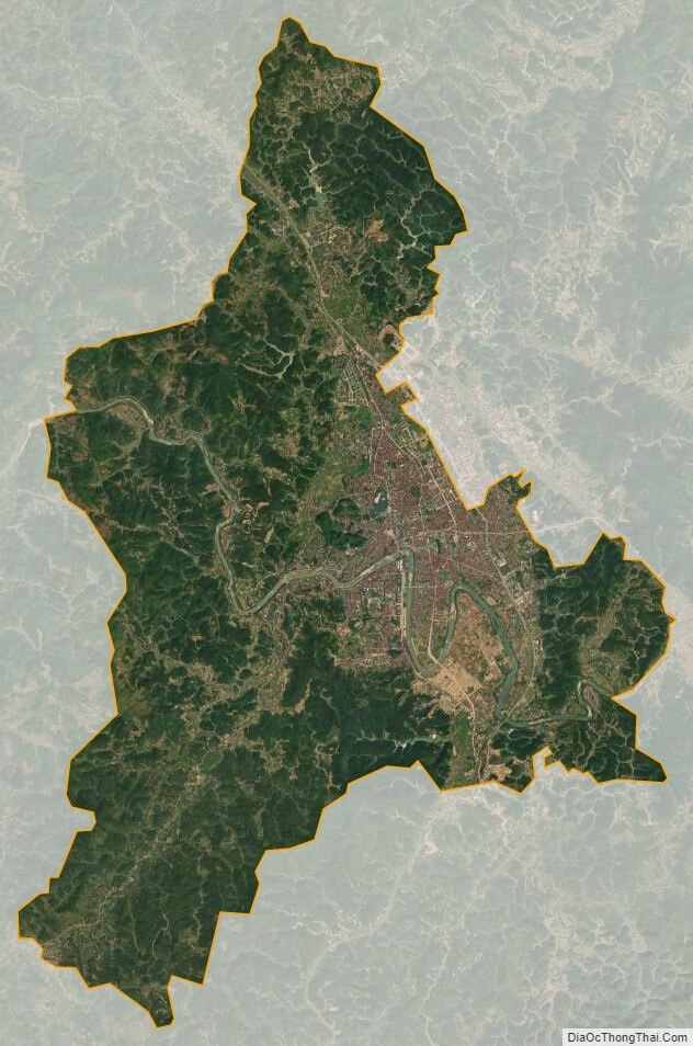 Bản đồ vệ tinh thành phố Lạng Sơn