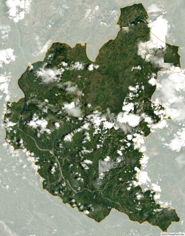Bản đồ vệ tinh huyện Bắc Hà