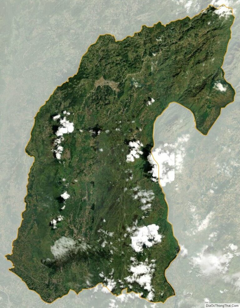 Bản đồ vệ tinh huyện Mường Khương