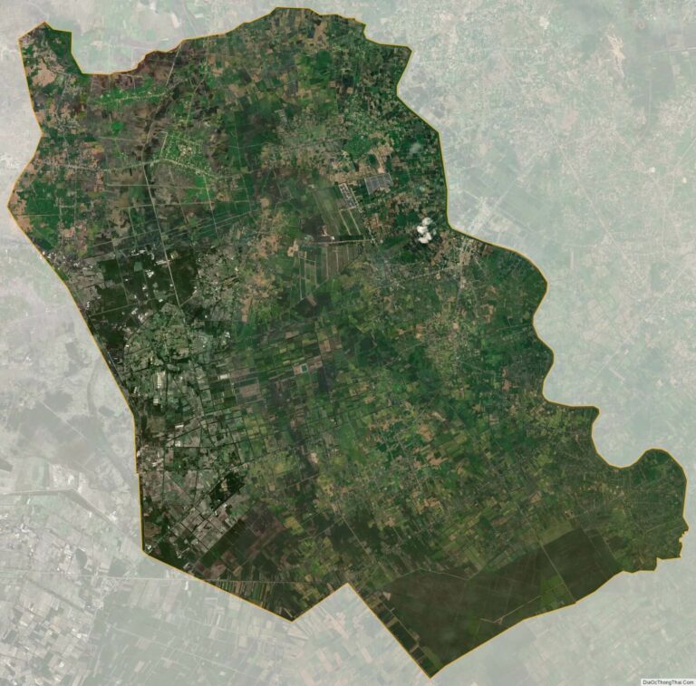 Bản đồ vệ tinh huyện Đức Huệ