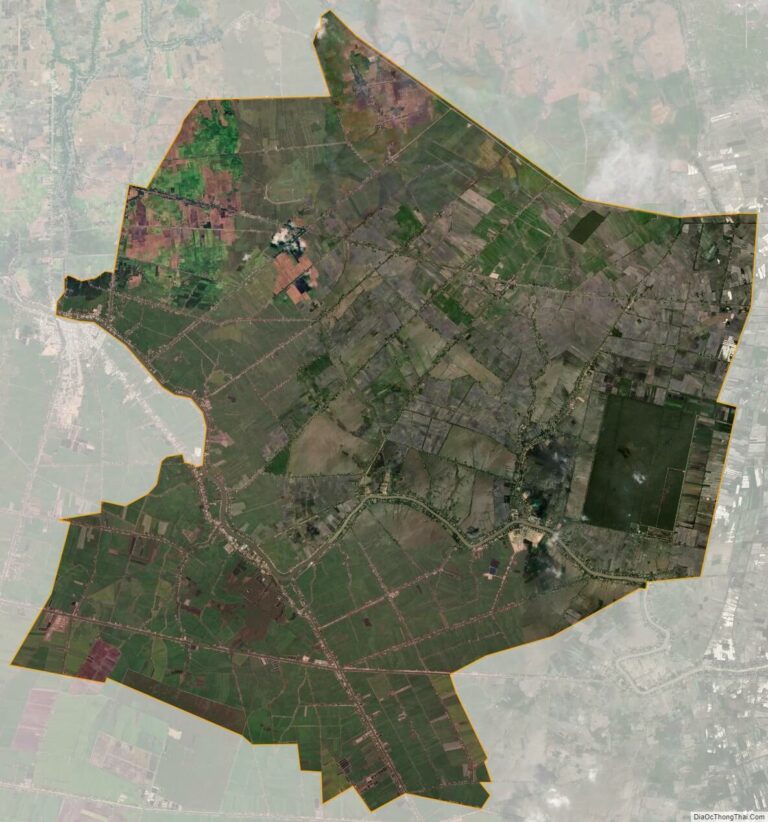 Bản đồ vệ tinh huyện Mộc Hóa