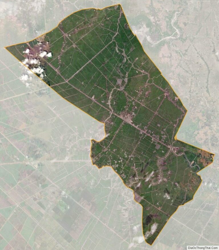 Bản đồ vệ tinh huyện Vĩnh Hưng