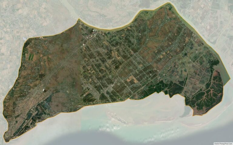 Bản đồ vệ tinh huyện Giao Thủy