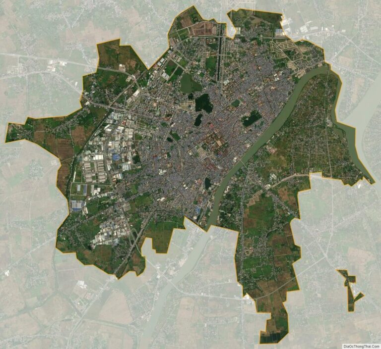 Bản đồ vệ tinh thành phố Nam Định