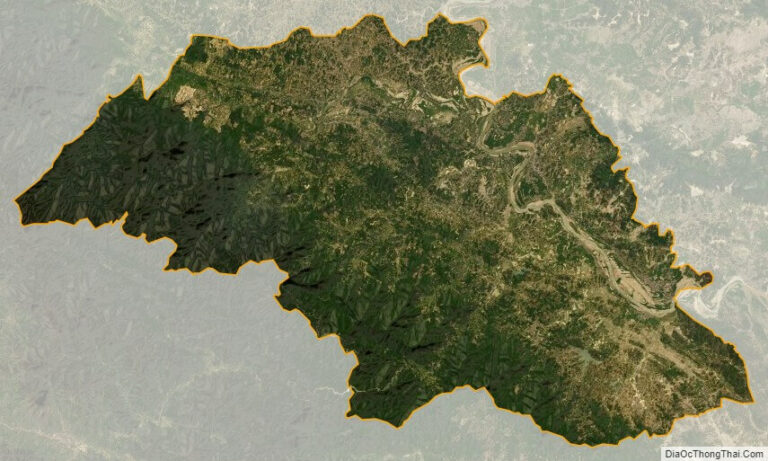 Bản đồ vệ tinh huyện Thanh Chương
