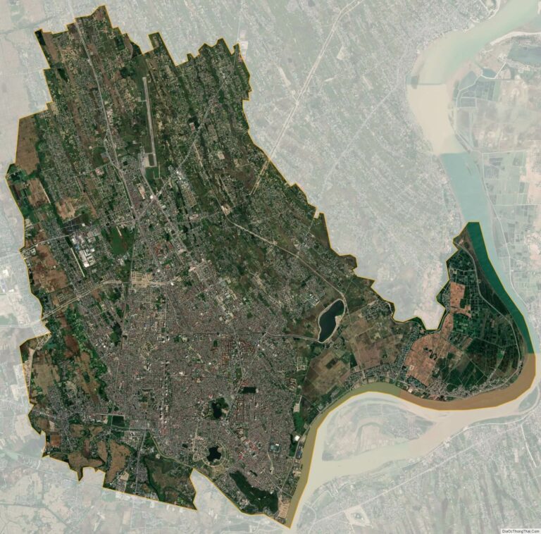Bản đồ vệ tinh thành phố Vinh