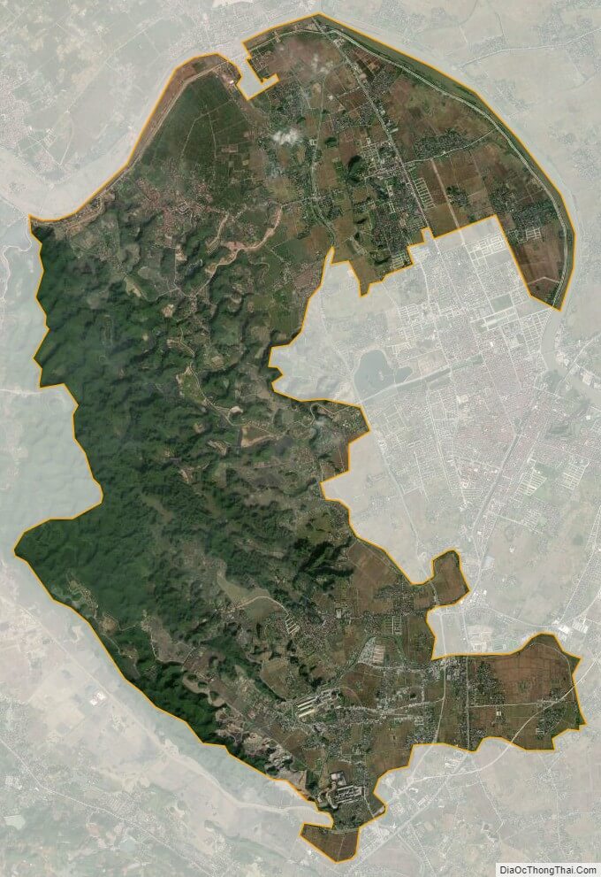Bản đồ vệ tinh huyện Hoa Lư