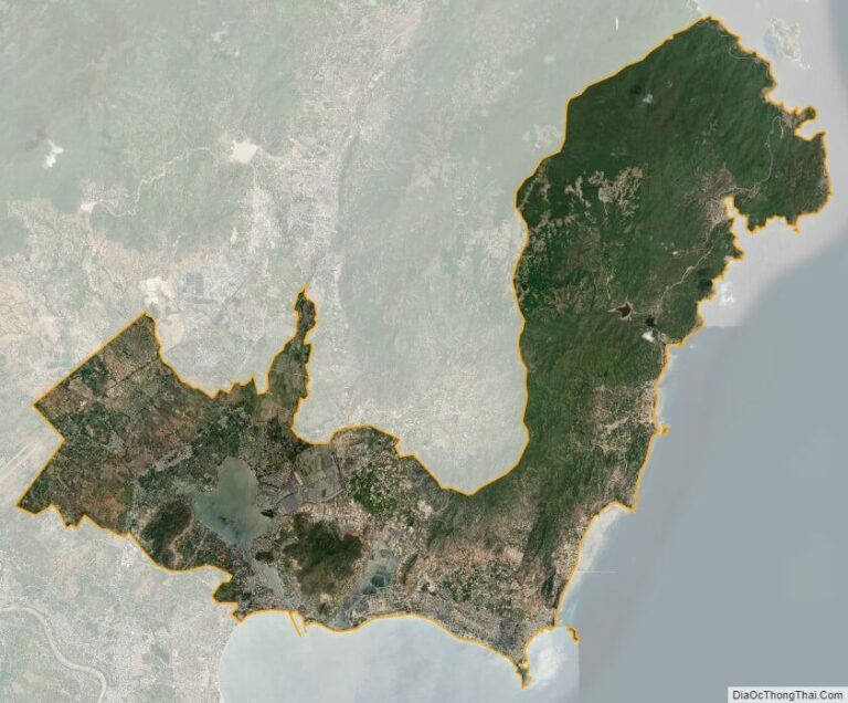 Bản đồ vệ tinh huyện Ninh Hải