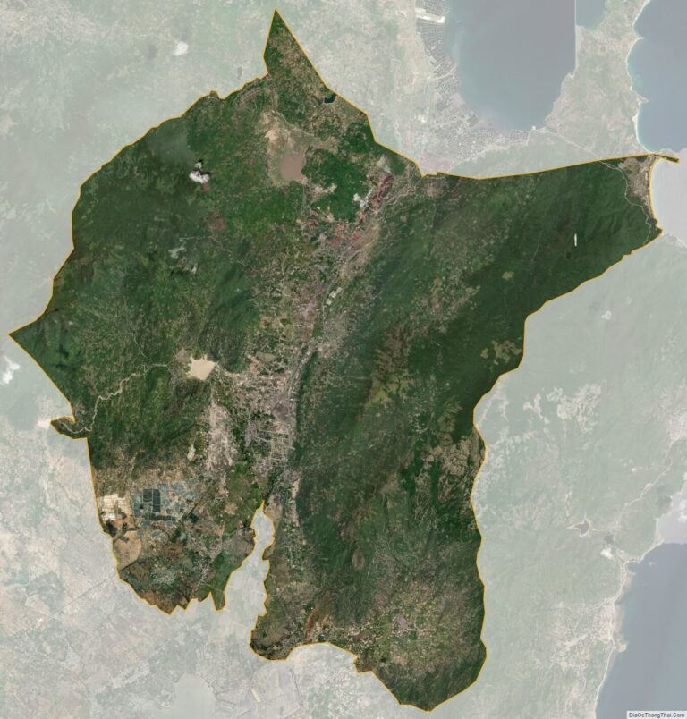 Bản đồ vệ tinh huyện Thuận Bắc