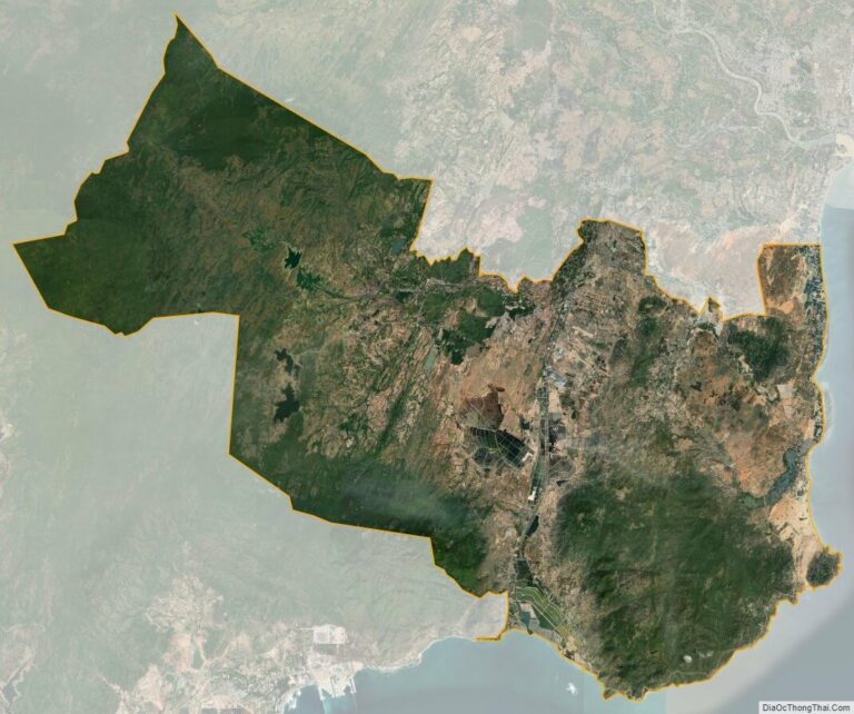 Bản đồ vệ tinh huyện Thuận Nam