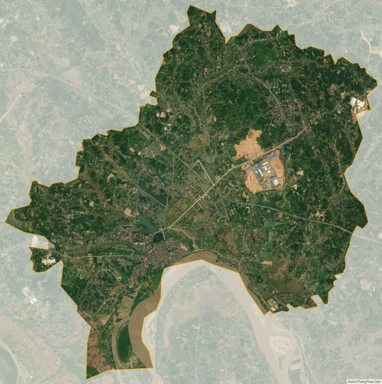 Bản đồ vệ tinh thị xã Phú Thọ