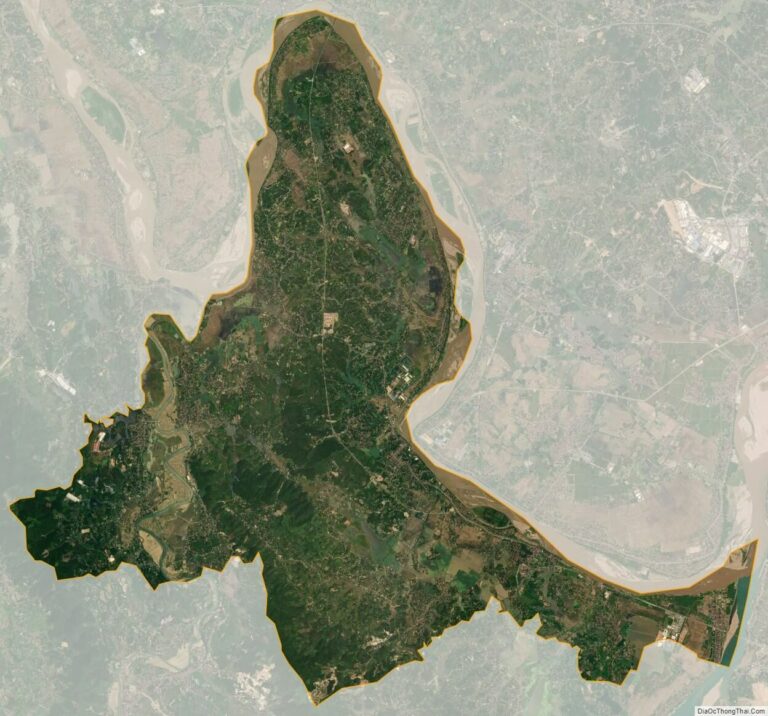 Bản đồ vệ tinh huyện Tam Nông