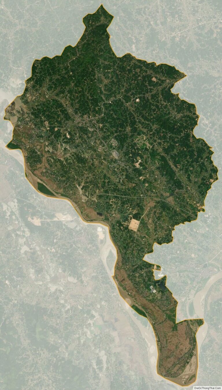 Bản đồ vệ tinh huyện Thanh Ba