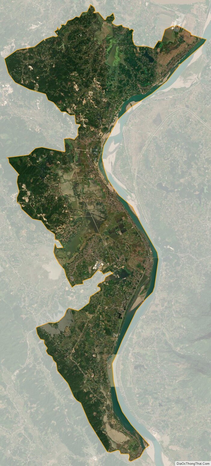 Bản đồ vệ tinh huyện Thanh Thuỷ