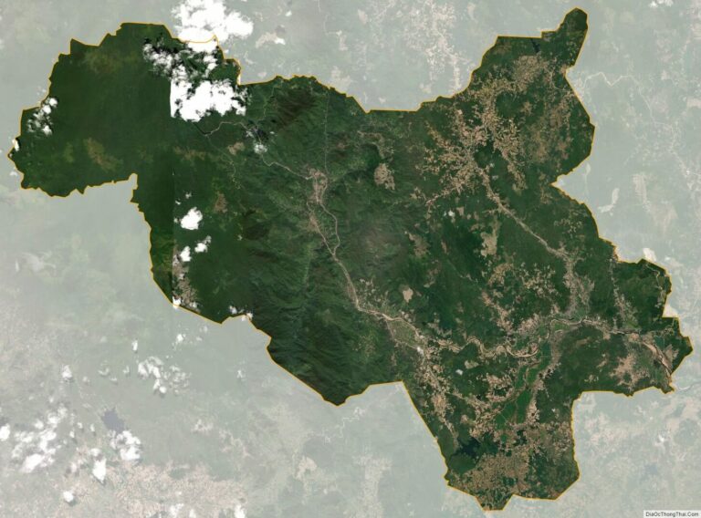 Bản đồ vệ tinh huyện Đồng Xuân