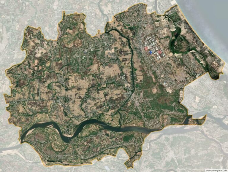 Bản đồ vệ tinh thị xã Điện Bàn