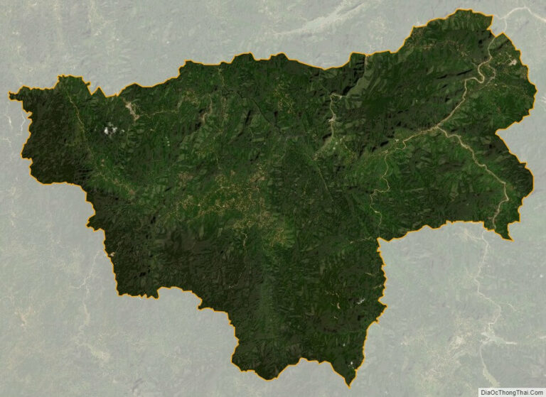 Bản đồ vệ tinh huyện Nam Giang